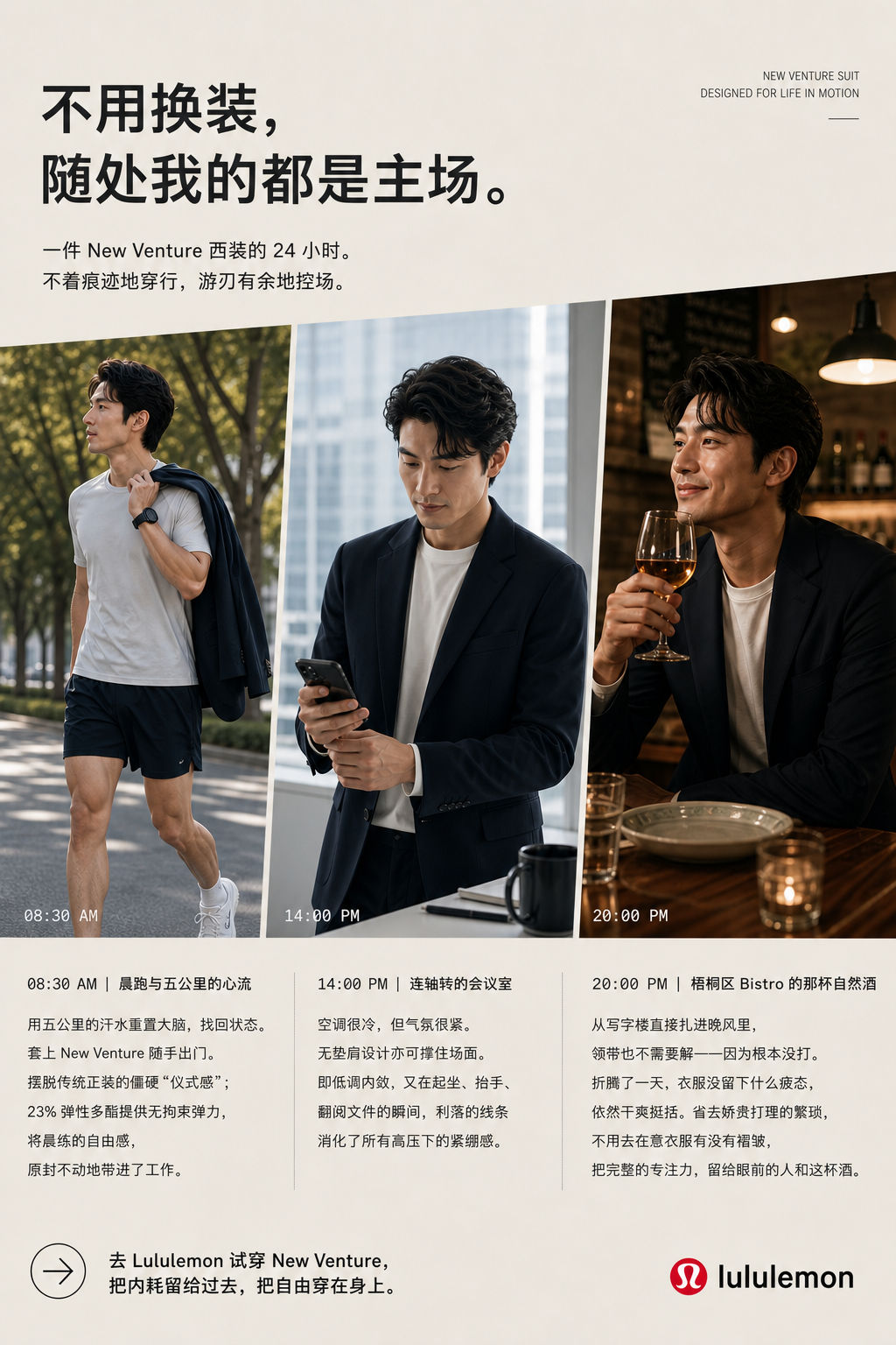 Lululemon 小红书场景广告